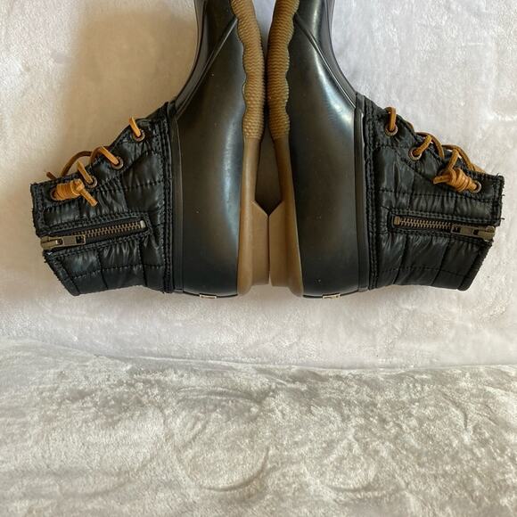 Sperry Women's Waterproof Black Boots Size 7 - Picture 5 of 8
